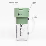 BlendQuik 14oz BPA-Free Portable Mason Jar Blender - Green