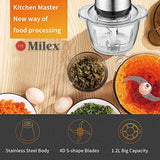 Milex Electric Vegetable Chopper – High-Power Food Dicer &amp; Mincer with Stainless Steel Blades