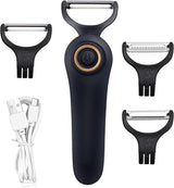 Milex Electric Black Handheld Peeler – Automatic Fruit & Vegetable Skin Remover