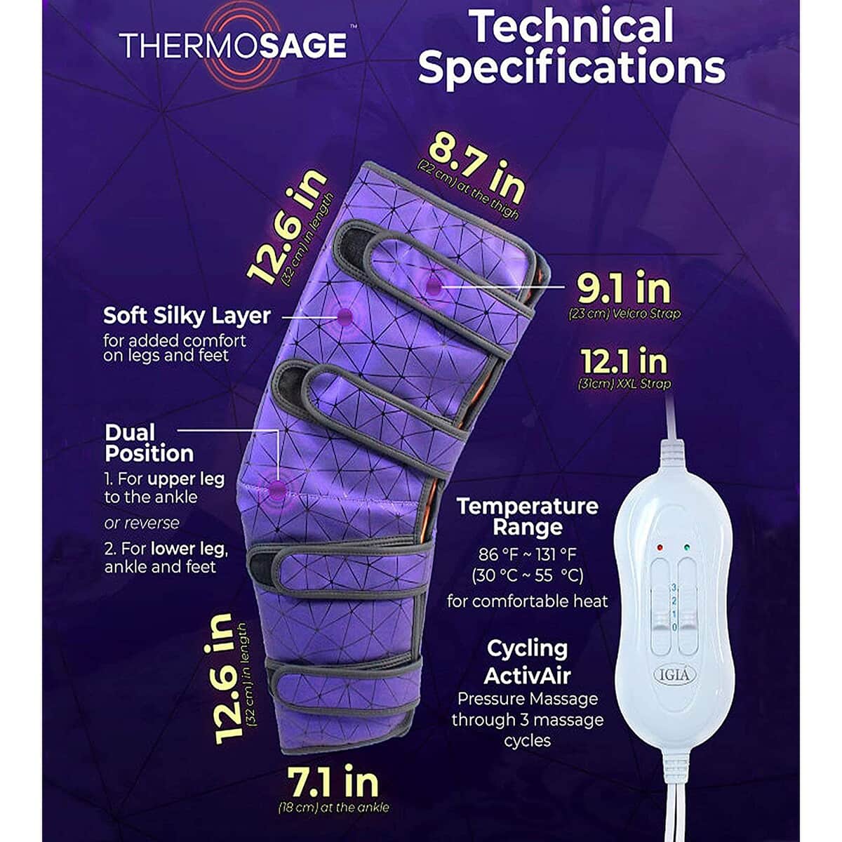 Thermosage 7 in 1 Circulation Enhancing Massager