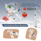 Milex Electric Vegetable Chopper – High-Power Food Dicer &amp; Mincer with Stainless Steel Blades