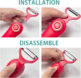 Milex Red Electric Handheld Peeler – Automatic Fruit & Vegetable Skin Remover