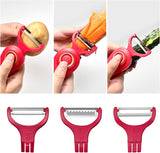 Milex Red Electric Handheld Peeler – Automatic Fruit & Vegetable Skin Remover