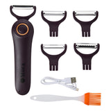 Milex Electric Black Handheld Peeler – Automatic Fruit & Vegetable Skin Remover