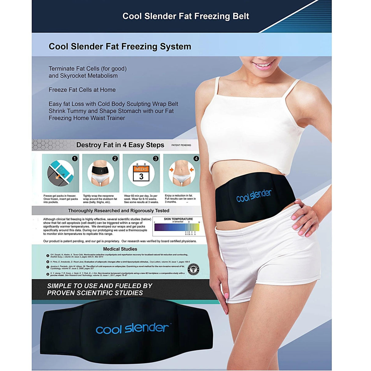 Cool Slender Fat Freezing Shaper Belt – Sculpt Your Body at Home