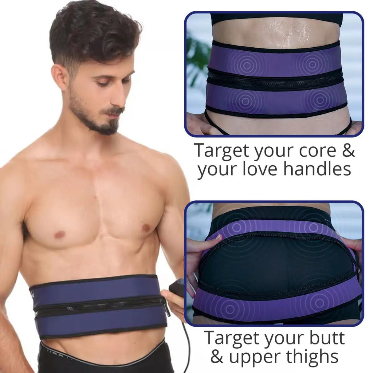 Men's Zip & Tone Belt – Sculpt, Tone, and Firm Abs & Glutes