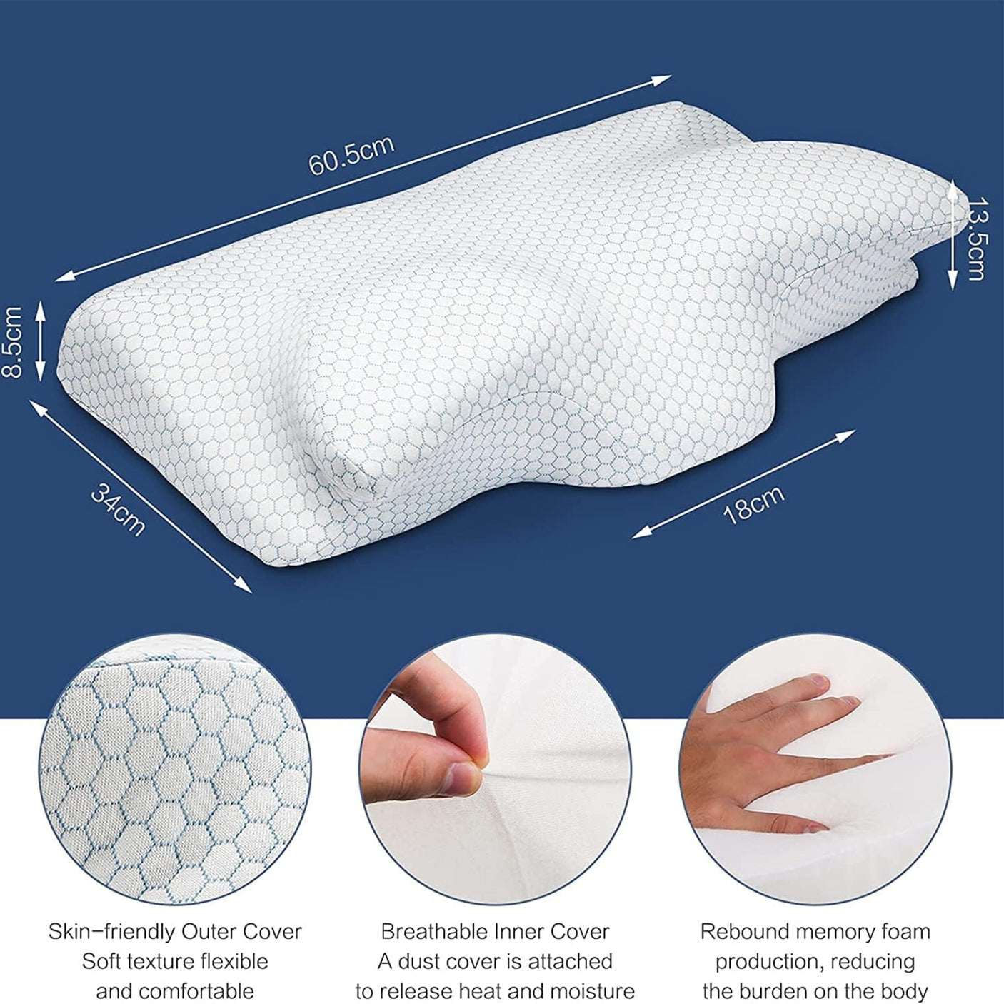 Carbon-Pedic Pillow
Orthopedic Memory Foam Pillow