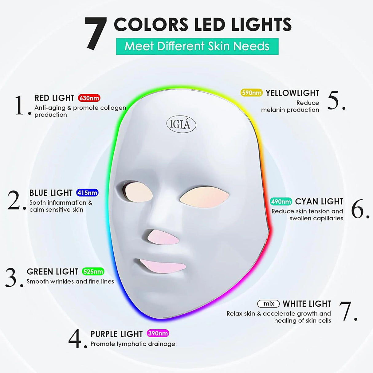 LED Facial Therapy Mask