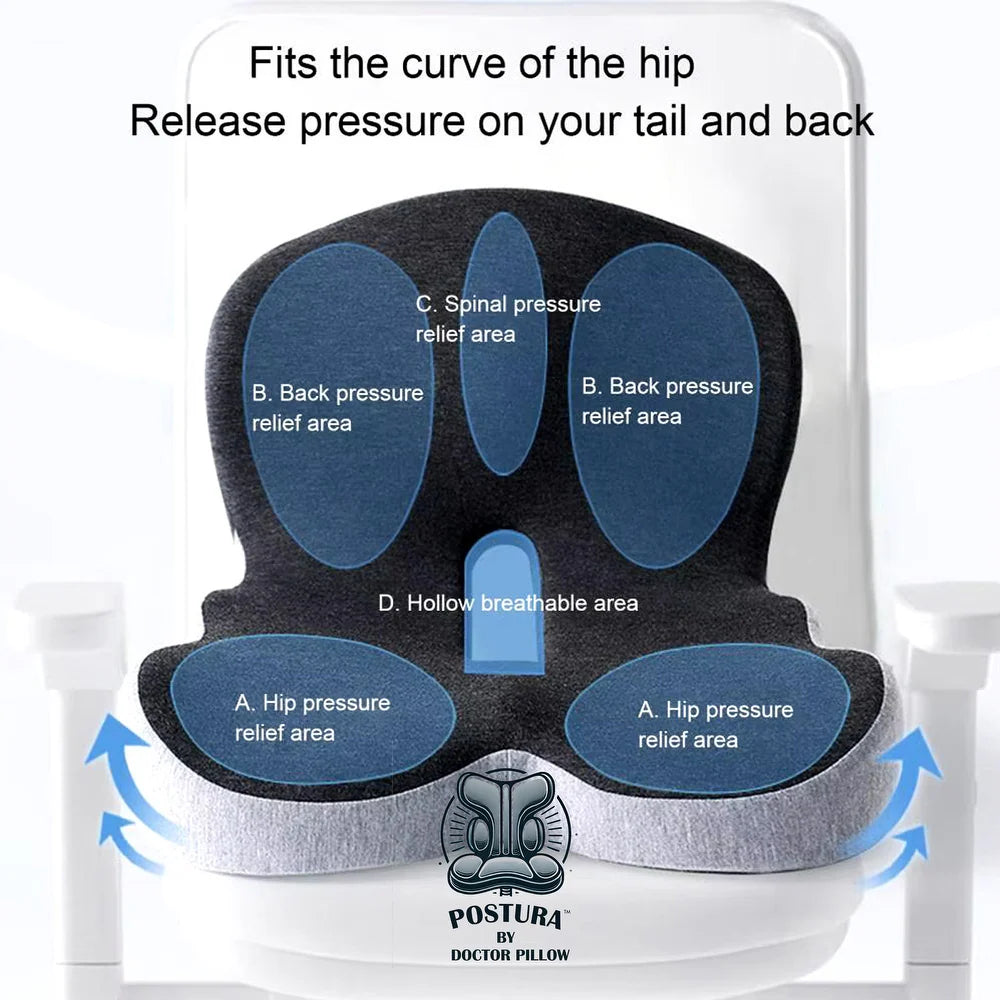 Posture Riser Cushion Dr. Pillow Balance Thera Cushion – Ergonomic Seat Pillow for Posture C ...