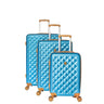 Luan-Diamond 3-Piece Hardside Spinner Luggage Set with Luggage Protectors