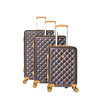 Luan-Diamond 3-Piece Hardside Spinner Luggage Set with Luggage Protectors