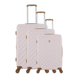 Luan-Diamond 3-Piece Hardside Spinner Luggage Set with Luggage Protectors