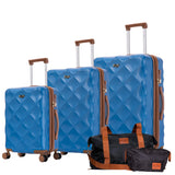 Luan-Paris 5-Piece Luggage Set - 3 Spinner Luggages, a Weekender and a Toiletry Bag