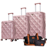 Luan-Paris 5-Piece Luggage Set - 3 Spinner Luggages, a Weekender and a Toiletry Bag