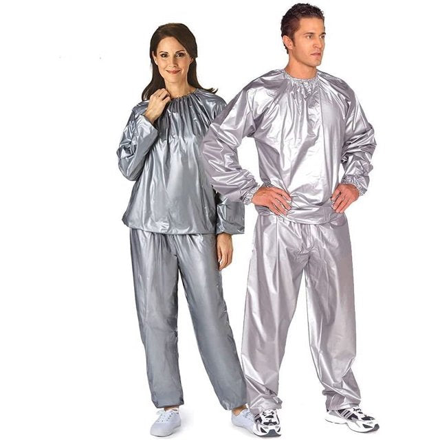 2-Piece Unisex Neoprene Sauna Suit – Sweat More, Burn Fat, Lose Weight