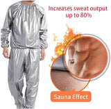 2-Piece Unisex Neoprene Sauna Suit – Sweat More, Burn Fat, Lose Weight