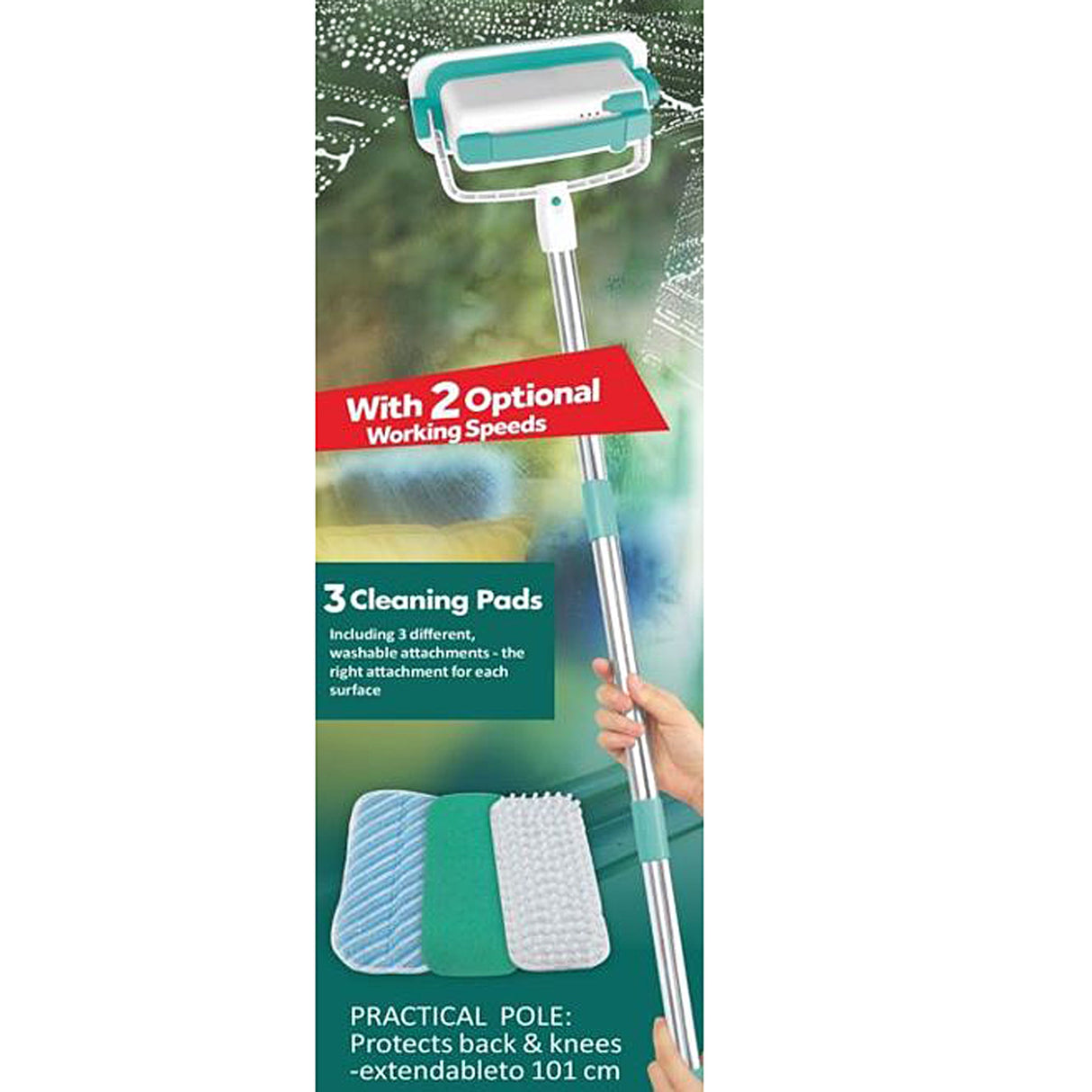 GoScrubber Electric Spin Scrubber – Cordless Cleaning Brush with Extendable Handle