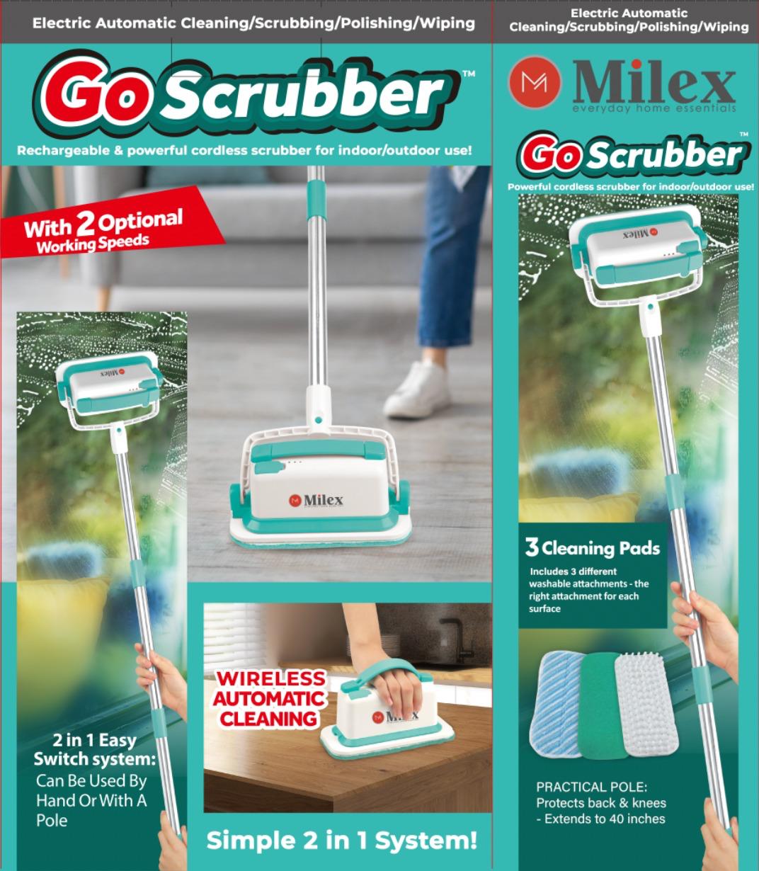 GoScrubber Electric Spin Scrubber – Cordless Cleaning Brush with Extendable Handle