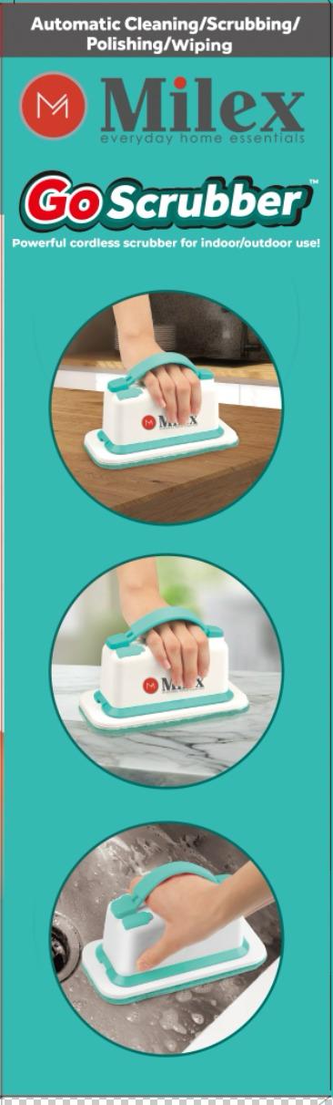 GoScrubber Electric Spin Scrubber – Cordless Cleaning Brush with Extendable Handle