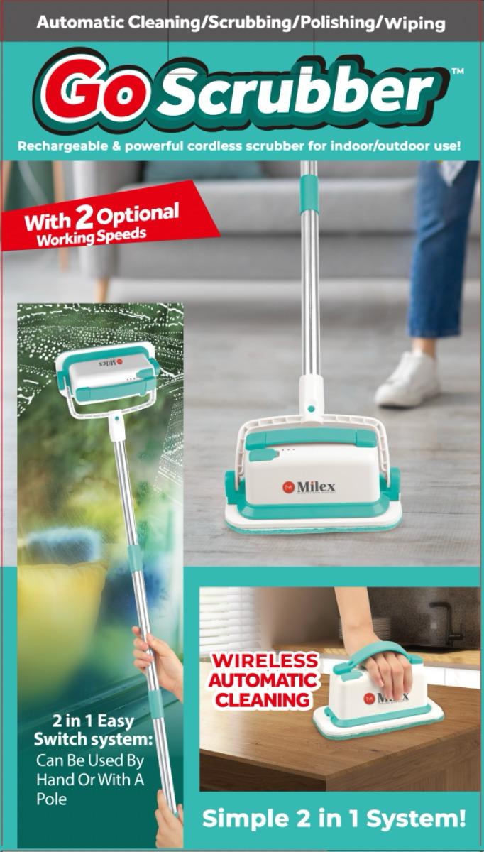 GoScrubber Electric Spin Scrubber – Cordless Cleaning Brush with Extendable Handle