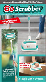 GoScrubber Electric Spin Scrubber – Cordless Cleaning Brush with Extendable Handle