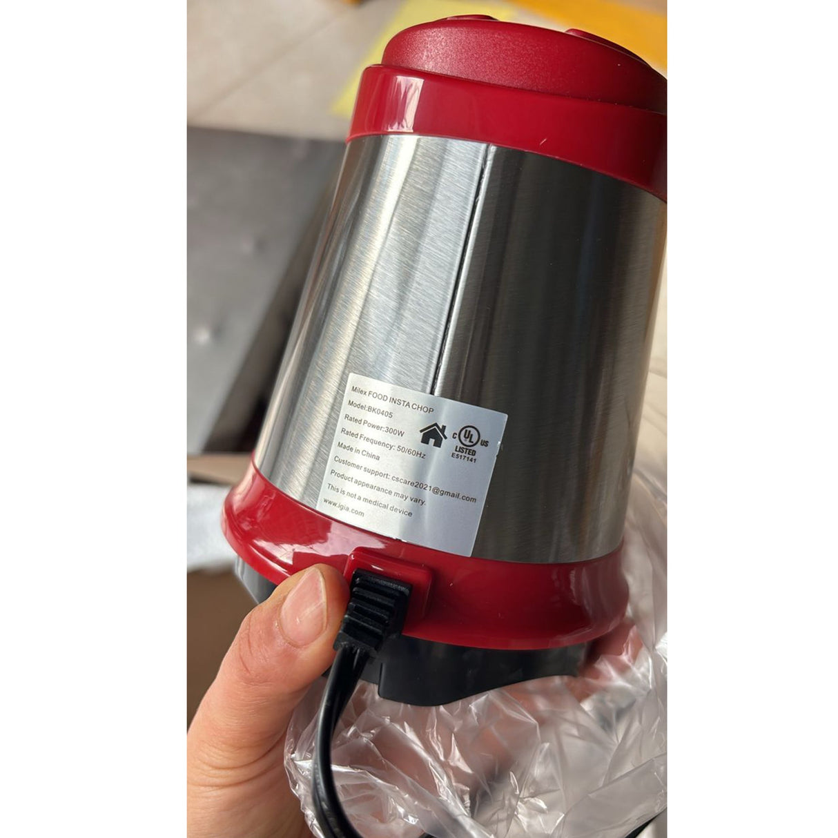 Milex Electric Vegetable Chopper – High-Power Food Dicer &amp; Mincer with Stainless Steel Blades