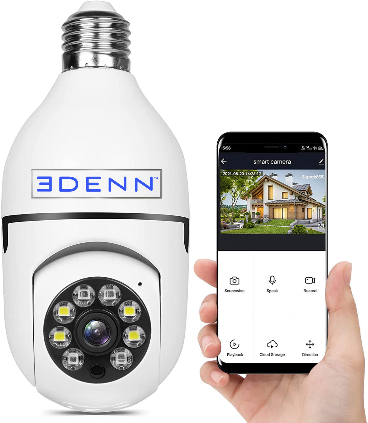 EDENN I - Smart 360 Camera Light Bulb