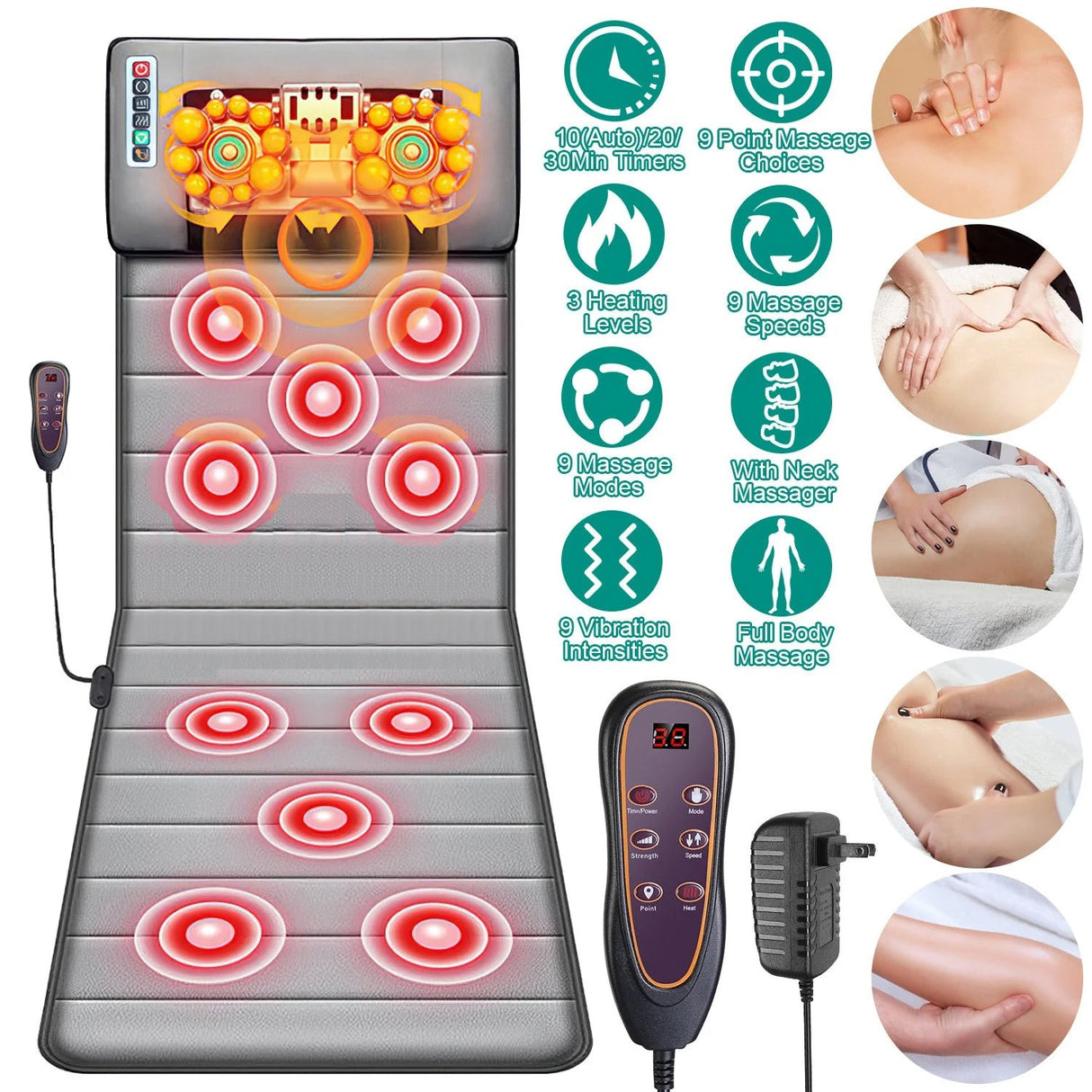Doctor Pillow Supreme Therapeutic Air Stretcher Massage Mat with Lumbar Support